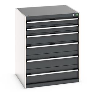 40028019.** Bott Cubio Drawer Cabinet - 800W x 750D x 1000H (mm) comprising of: Drawers:  2 x 100mm, 2 x 150mm and 2 x 200mm ...